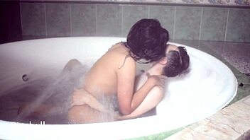 Steamy bathing experience with nudist nymphs