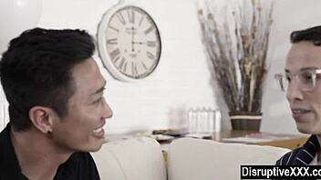 Asian gay jock barebacks aspiring politician with deepthroat.