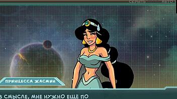 Complete gameplay of Star Channel 34, part 1, featuring anime characters and subtle interactions.