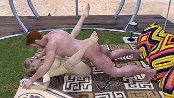 Sexy blonde gets pounded by a big cock in bed