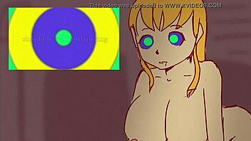 hey, how does this anime girl get hypnotized by coil video streaming?