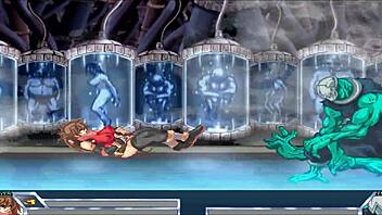 Final Fuck Hentai Game Pornplay Ep 5 Blue Slime Monster Rough Anal Fucking