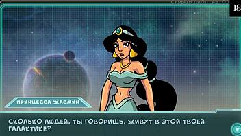 Complete gameplay of Star Channel 34, part 1, featuring anime characters and subtle interactions.