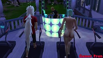 Jiraiya Trains Then Fucks Bulma's Big Tits Again