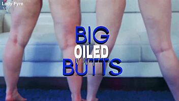 Three hot redheads Annabel, Summer, and another oiled-up beauty indulge in a steamy threesome
