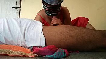 Indian Bhabhi Gives Outdoor Blowjob In Lingerie