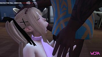 Marie Rose cheats on her husband with the ballad owner in 3D cartoon
