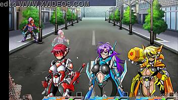 In this RPG hentai, cute heroines say, 'let's have sex with the soldiers!'