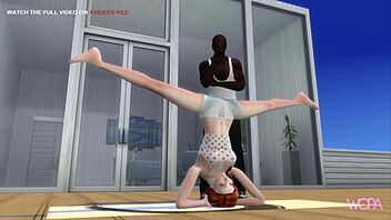 A husband discovers his wife's infidelity with her yoga instructor in a 3D animated short