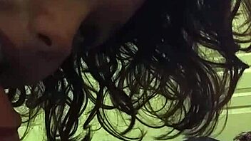 Amateur blowjob session captured on date