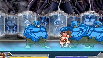 Final Fuck Hentai Game Pornplay Ep 5 Blue Slime Monster Rough Anal Fucking