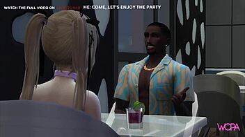 Marie Rose cheats on her husband with the ballad owner in 3D cartoon