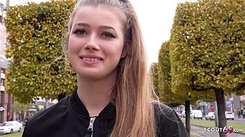 Olivia Sparkle's audacious casting session with a German scout