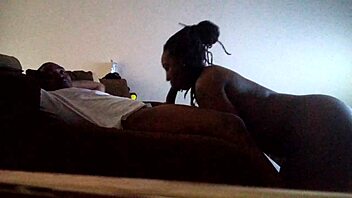 She Sucks His Monster Cock Sloppy Toppy