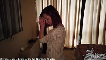 double dildo lesbian date night