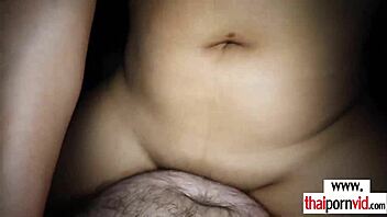 big tits asian teen bounces on boyfriend's hard cock