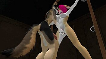 Does Tim Finally Fuck The Pink Bunny His Way In Bondage?