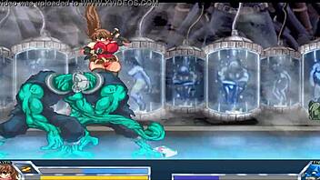 Final Fuck Hentai Game Pornplay Ep 5 Blue Slime Monster Rough Anal Fucking