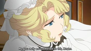 Busty maid gets fucked hard in hentai