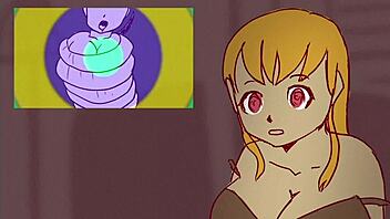 hey, how does this anime girl get hypnotized by coil video streaming?