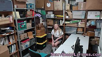 Teen Shoplifter Caught and Fucked Hard in Raw Store Encounter