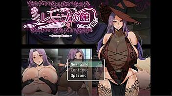 Giant anime boobs: Mirena's manor hentai game adventures