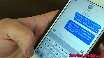 Naughty stepsis receives facial cumshot