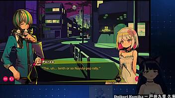 chainsaw girl dohna dohna in bondage blowjob fight