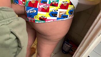 Stepsibling fucks me in the bathroom