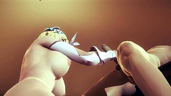 Genshin Impact Hentai - Lumine Handjob and 69 in Asian Anime Action