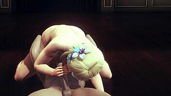 Lumine's sensual 69 and handjob in Genshin Impact Hentai