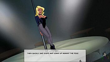 dc comics strip club fun with dancing ebony babe