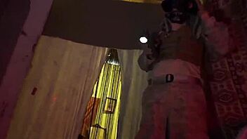 cute redhead teen 18+ in military uniform blows old arab on webcam