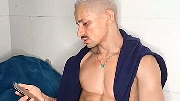 Brendo Vilhena Masturbates Hardcore On Bed. Brazilian Gay Relief Intense