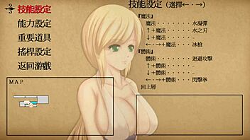 Hgame Unholy Disaster 4: Asian big tits Japanese babe creampied in orgasm sex.