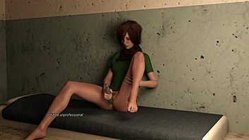 Curvy intern pleasures herself with vibrator in storage room