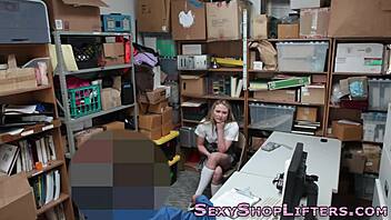 Teen Shoplifter Caught and Fucked Hard in Raw Store Encounter