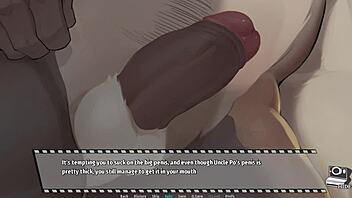 Uncle Po Gives Blowjob In Group