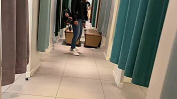 Blonde slut moans during outdoor public fucking