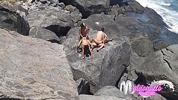 amateurs have gay sex on rio's public beach