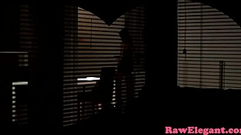 european amateur spooned before anal