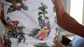 in gayroom, blake jordan and leo romero let daddy help with anal assfucking and cumshot.