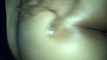 Freaky bitch gets dicked down with dildo and cum on wet ass.