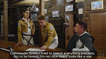 टाइटन्स टाइटेनियम लंड जंगली थ्रीसम एक्शन में डोमिनेट करता है।