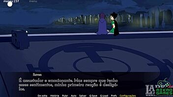 Raven reveals her body and we engage in a passionate kiss in the Teen Titans episode 16