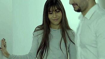 Does Fat Cock Dude Fuck Girlfriend's Spanish Roomie In Dorm?