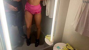 Blonde slut moans during outdoor public fucking