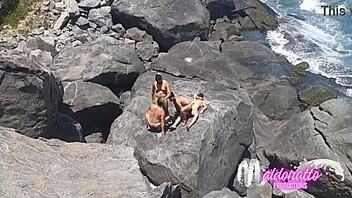 amateurs have gay sex on rio's public beach