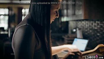 Big butt teen 18+ tricked by teacher in online hookup.