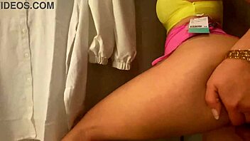 Blonde slut moans during outdoor public fucking